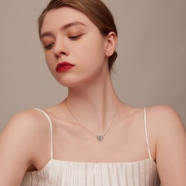 VOROCO Sterling Silver Mom Birthstone Charm for Bracelets and Necklaces，Heart Infinity Birthstone charms for Mothers Birthday Christmas Jewelry Gifts (November)