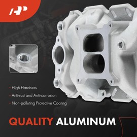 A-Premium Engine Dual Plane Intake Manifold Compatible with Chevy Small Block, V8 4.3L 262 265, 4.4L 267, 4.6L 283, 4.9L 302, 5.0L 305 307, 5.4L 327, 5.7L 350, 6.6L 400