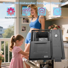 Upgraded W10861000 W10620298 W10620296 Dishwasher Detergent Dispenser Compatible With Whirlpool Kitchenaid Maytag Dispenser Replacement Parts of WDT730PAHZ0 WDT970SAHZ0 WDT750SAHZ0 WDT780SAEM1