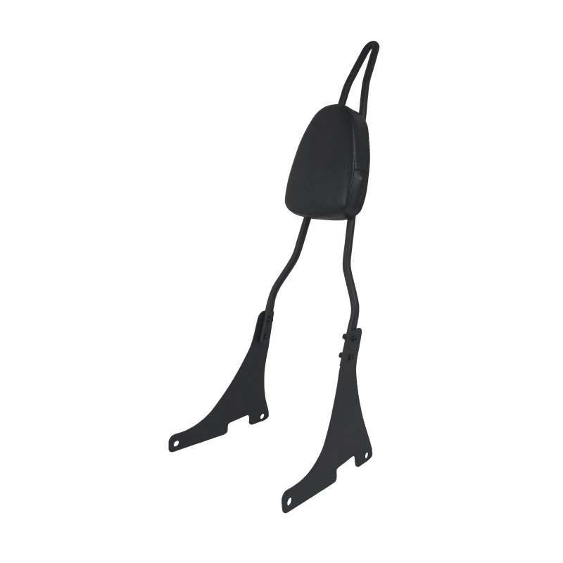 HCMOTORKU Black Passenger Backrest Sissy Bar For Harley Dyna Super