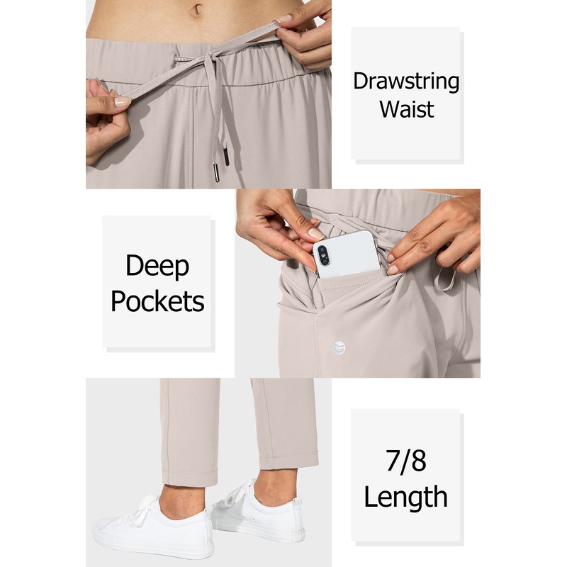 G Gradual G Gradual Women's Pants with Deep Pockets 7/8