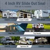 4 Inch RV Slide Out Seal, Weather Stripping Wiper with
