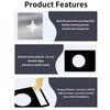 Door Lock Repair Plate, Stainless Steel Door Lock Fixing Plate