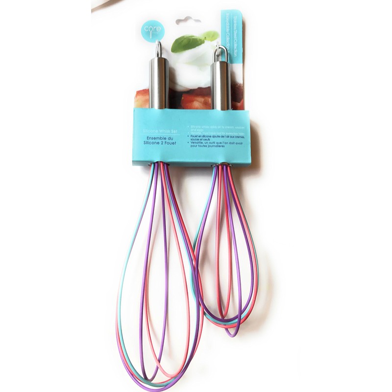 Silicon Whisk Set, Colors May Vary