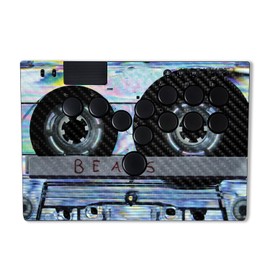 MightySkins Carbon Fiber Skin Compatible with Razer Kitsune - Holo Cassette | Protective, Durable Textured Carbon Fiber Finish | Easy to Apply | Made in The USA