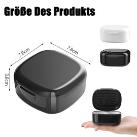 Zahnspangendose 2 Stück,Gebissdose Zahnprothesendose,Zahnschiene Box Tragbare Zahnspangenbox (Schwarz, Weiß) Zur Aufbewahrung Von Prothesen Prothesen Schnullern Und Zahnspangen