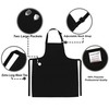 LINEN CLOSET® 4 Pack Apron Unisex Adjustable Bib Apron Ladies