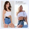 Vinuwu No Buckle Belts for Men 2 Pack No Buckle