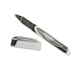 AbilityOne - 7520015877801 - Liquid Magnus® Comfort Grip Rollerball Pen - Micro Point Arrowhead - 0.5mm - Black Ink - 4 units