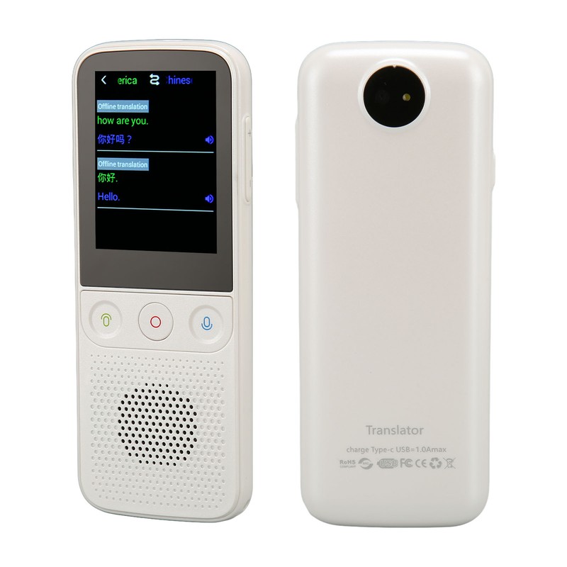 112 Languages Smart Voice Translator 2.4inch Touch Screen 1GB RAM