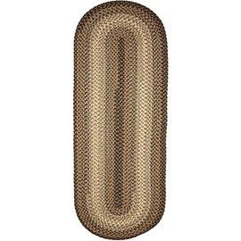 Super Area Rugs Classic Hartford Braided Rug for Indoor/Outdoor Use, Taupetone,2' X 8' Runner