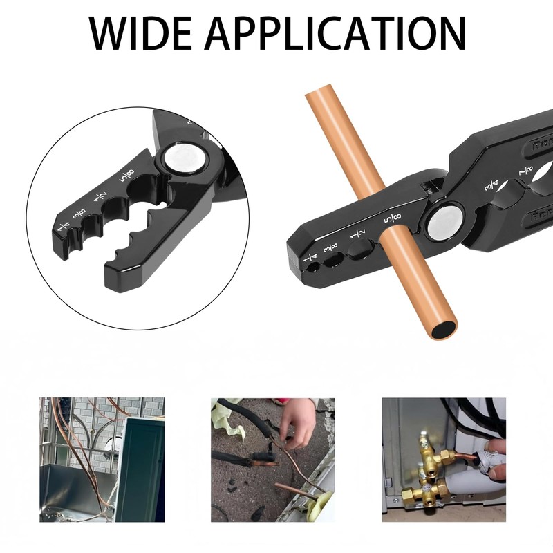 Manual Copper Tube Rounder 6 Hole Pipe Bender Tool -