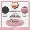 BOWHAUS 24/30 Inch Calming Donut Pet Bed for Small/Medium Cats
