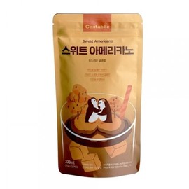 Cantabile Korean Convenience Store Pouch Drink Ready-to-Drink Refreshing Beverage Imported from Korea (Box of 10, Sweet Americano)