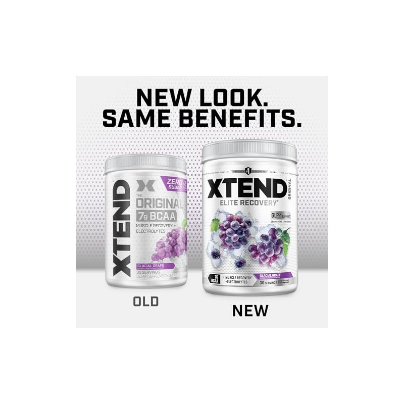 XTEND Suplemento alimenticio BCAA Sabor Uva, 390g