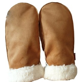 AXELENS Men's Winter Mittens, brown