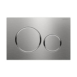 Geberit Sigma 20 actuator plate, rushed/polished stainless steel, 1 piece, 115.882. SN. 1
