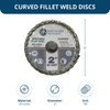 Benchmark Abrasives 2" Quick Change Zirconia Curved Flap Disc Grinding