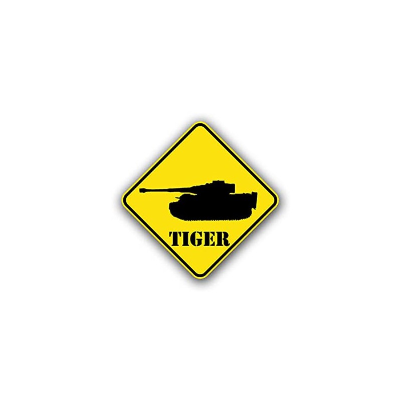 A737 Sticker Tiger Warning Tank Coat of Arms Sign Division