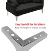 Seimneire 4pcs 5 Inch Furniture Legs, Modern Style Furniture Sofa