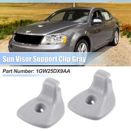 A ABSOPRO Pack of 2 Grey Sun Visor Support Clip 1GW25DX9AA for Dodg for Chrysler