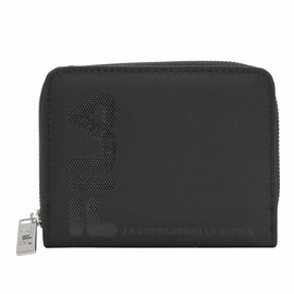 Fira FIMS-0356 Bi-Fold Wallet, Round Zipper, Men's, Women's, Kids, Juniors, Black, black/black
