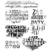 Stampers Anonymous CLING RBBR STAMP SET FADED TYPE