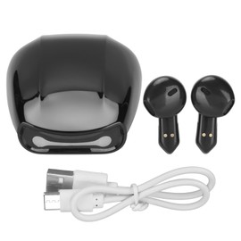 Bluetooth Earbuds Noise Canceling Stylish Multifunctional Wireless Stereo Earbphones for Driving Working BikingBlack