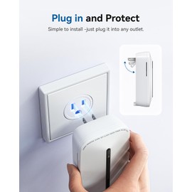 SITERWELL Plug in Carbon Monoxide Detector 10 Year Battery, CO Alarm Detector with Electrochemical Sensor and Sound Warning, AC Powered Portable Carbon Monoxide Detector for Home Office Travel,2-Pack