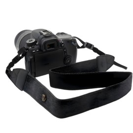 Camera Strap, Camera Strap, Pure Cotton and Leather Woven Adjustable Shoulder Neck Strap Camera Strap for DSLR Cameras, Photographers, gray, M