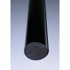 1" Diameter x 12" Long Black Opaque Extruded Acrylic Plexiglass
