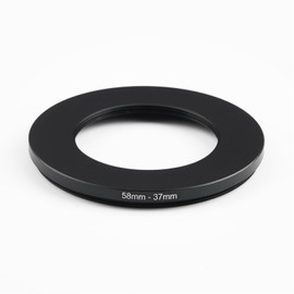 58mm Lens to 42mm Camera Lens Adapter 58mm to 42mm Step Down Ring Adapter Ring for All Brands of UV ND CPL, Comes with 2 Packs of high-end Lens Wiping Cloth(58mm-42mm)