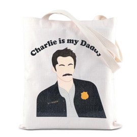 Twilight TV Show Inspired Tote Bag Vampire Lovers Gift Movie Character Gift Charlie Fans Gift Charlie Is My Daddy Canvas Bag (CA-CharlieDaddyTote)
