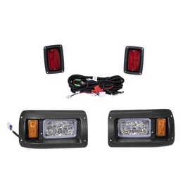 PROFX LED Light Kit for Club Car DS (1993-Up) Gas & Electric Golf Carts - Full Adjustable LED Headlight Kit with Tail Lights