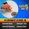 FlexiSnake Drain Weasel Clog Remover Kit Includes Rotating Handle and