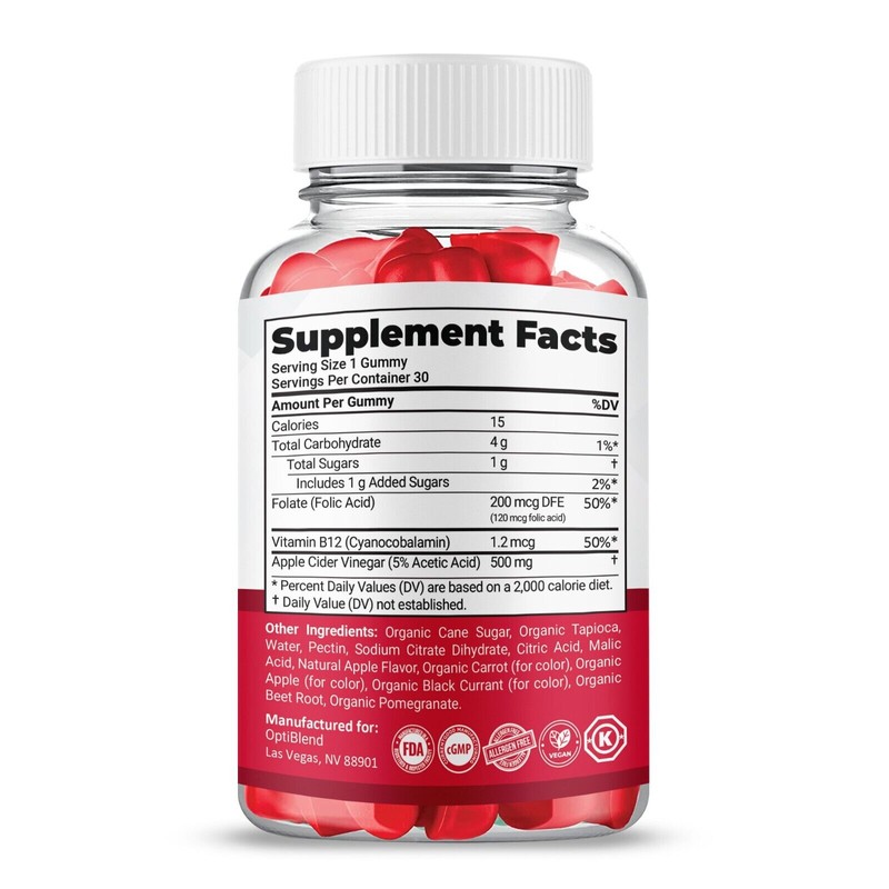 OptiBlend Keto ACV Gummies, Max Strength Formula, Opti Blend Keto