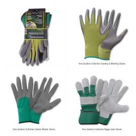 Spear & Jackson Kew Gardens Collection Gloves Trio 3 Pack - Seeding & Weeding, Garden Master and Rigger Style Pack of Gloves (3 Pairs - Small)