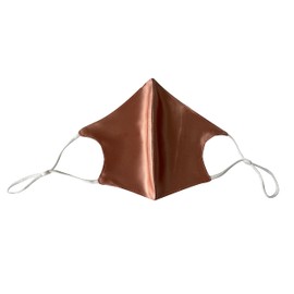 Hugs Living 100% Mulberry Silk Face Mask with Filter Pocket and Adjustable Ear Loops (Rose Gold)
