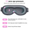 3D Sleep Mask with Adjustable Strap, Ultra Soft & Comfortable