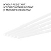 sourcing map 10 Pcs White Plastic Rods 1.5 x 250mm