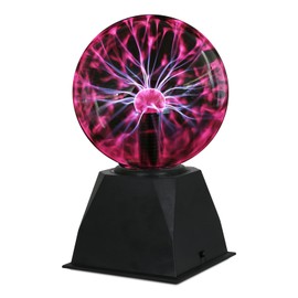 Pheashine Plasma Ball 5 inch Touch Sensitive & Sound Activated Plasma Lamp Sphere Electric Ball, Magic Plasma Ball Light for Parties, Christmas, Room Decoration