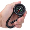 Kompass -Schlüsselanhänger, Carabiner Compass Tragbarer Taschenkompass mit Abgestuften Ring -Outdoor