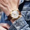 OLEVS Mens Watches-Chronograph Fashion Casual Analog Quartz Watch Waterproof, Dress