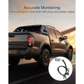 QAGGUM Fuel Injection Pressure Sensor Fit for Caterpillar On Highway C7 C9 Diesel Engine Pickup Truck Replace 224-4536 3PP6-1 194-6726 with Cable