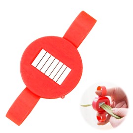 1PCS Runner Bean Slicer Strong Mini Runner Bean Stringer and Slicer Plastic Kitchen Slicer Tool Easy to Clean Green Bean Slicer for Stringing Cutter Fast Bean Cutting (red)
