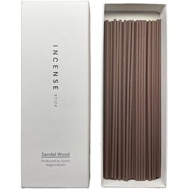 Kyoto Sandalwood Incense Sticks - Japanese Temple Aroma, Ideal for Relaxation & Meditation, Approx. 60 Sticks (0.044 Pounds) - Premium Quality Incense for Spiritual & Home Use Nagomikobo from Japan