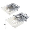 Nesmilers 1-Pack Plastic Adjustable Dish Drainer, Expandable Dish Drying Racks