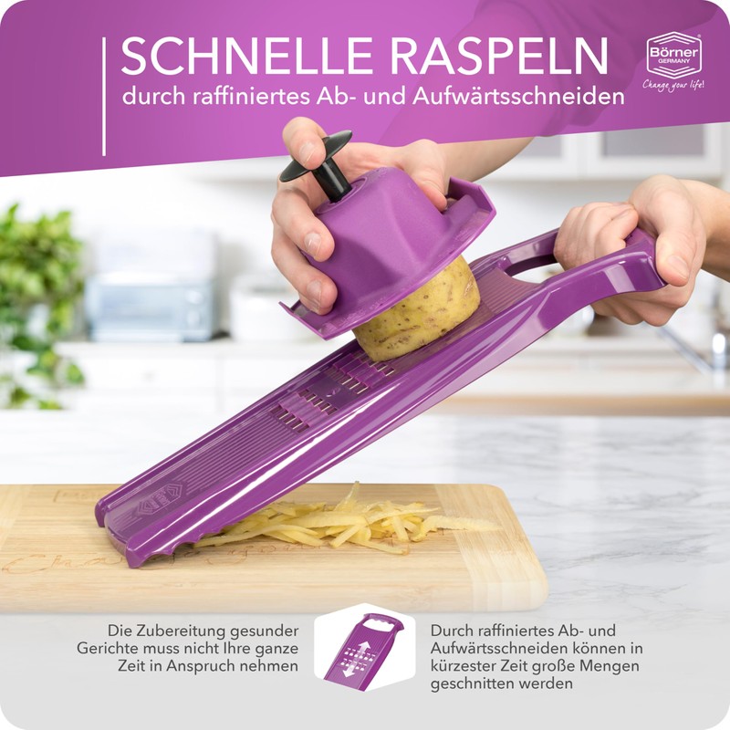 Börner Rösti PowerLine Grater Set (2 Pieces) Vegetable Slicer +
