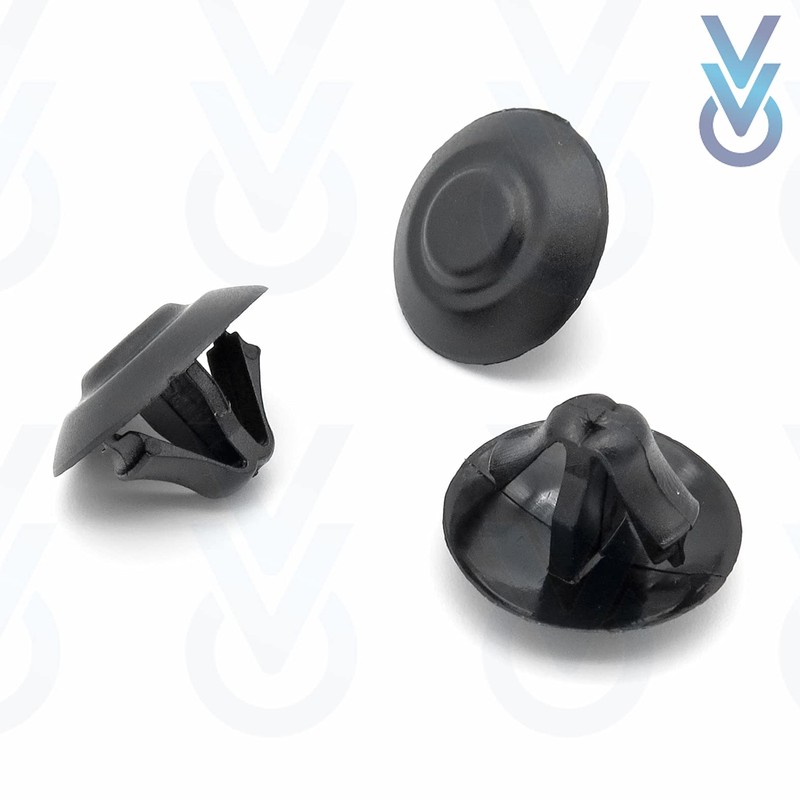 VVO 10 x Black Plastic Bonnet Bonnet Clips
