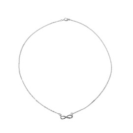 Maya's Grace Infinity Necklace - Elegant Gold & Silver Design (Silver)